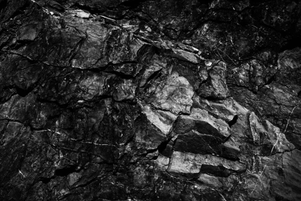 Schwarz Weißer Grunge Hintergrund Gesteinsstruktur Stein Hintergrund Für Design — Stockfoto