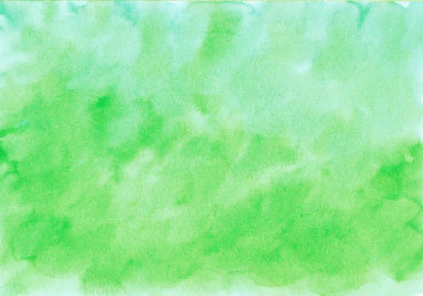 Azzurro Verde Giallo Astratto Sfondo Acquerello Sfondo Arte Moderna Con — Foto Stock