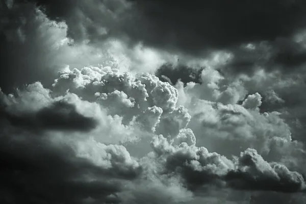 Сірі Штормові Кумульні Хмари Гломійський Хмарний Фон Неба Копіювальним Простором — стокове фото