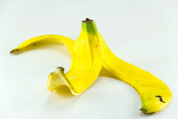 Bananas Skin on white background — Stock Photo, Image