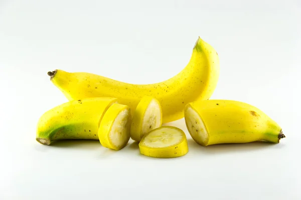 Bananas on white background — Stock Photo, Image