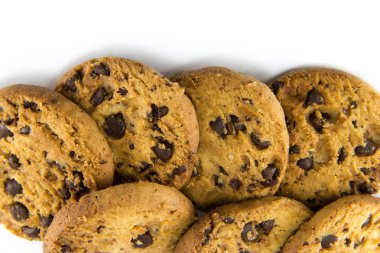 Beyaz arkaplanda çerezler