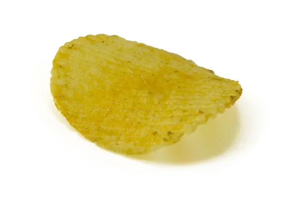 Potatis chips isolerad på vit bakgrund. — Stockfoto