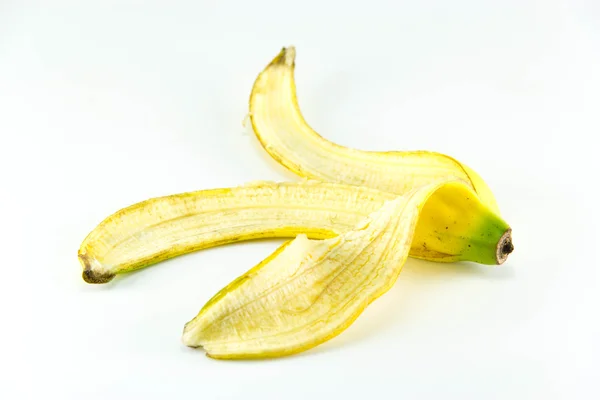 Gäng bananer på vit bakgrund. — Stockfoto