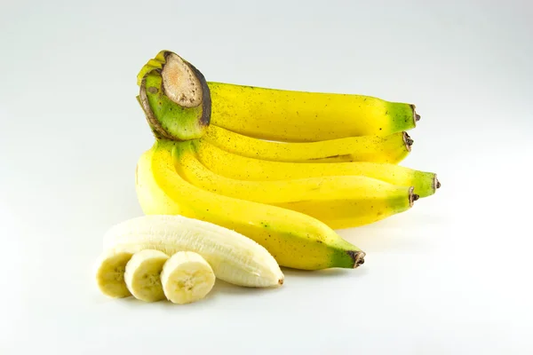 Bunch of bananas on white background. — Stock Photo, Image