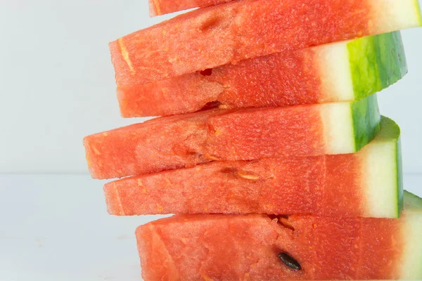 Fresh watermelon sliced. selective focus on fresh watermelon Stock Image