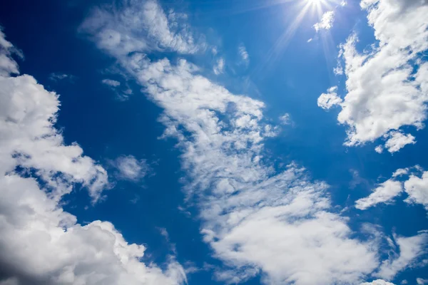 Sky with sunshine — Stock Photo, Image