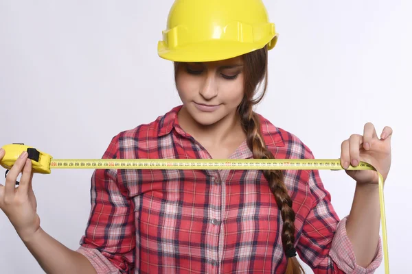 Woman construction worker — Stock Photo, Image