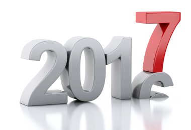 3D yeni yıl 2017
