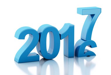 3D yeni yıl 2017