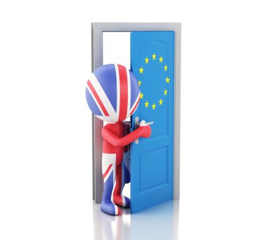 3D İngiltere ve Avrupa Birliği. Brexit