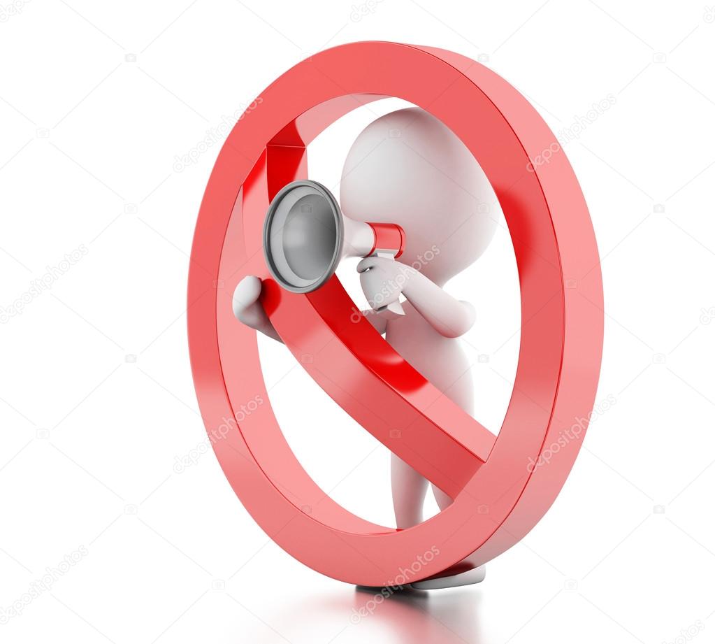 Resultado de imagem para megafone proibido