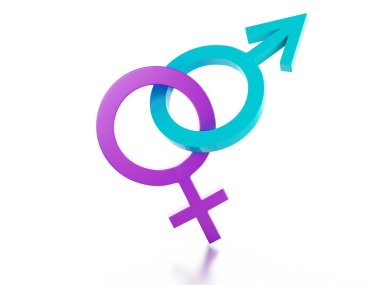 kadın ve erkek tabelada beyaz zemin. illüstrasyon