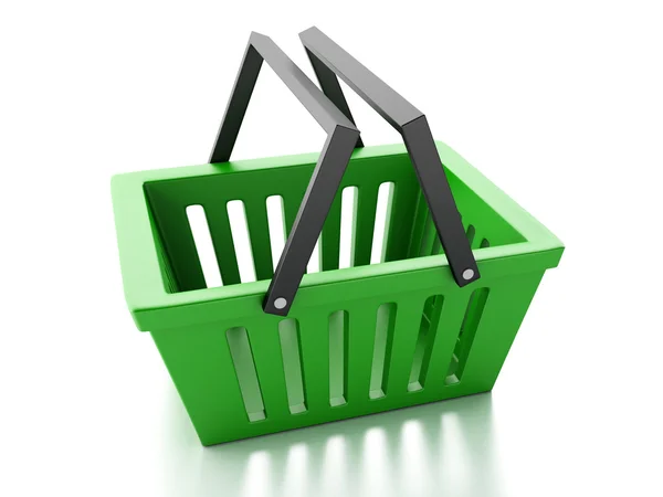 Shopping basket isolated on white background — Stock Photo, Image