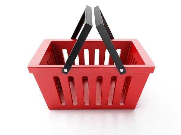 Shopping basket isolated on white background — Stock Photo, Image