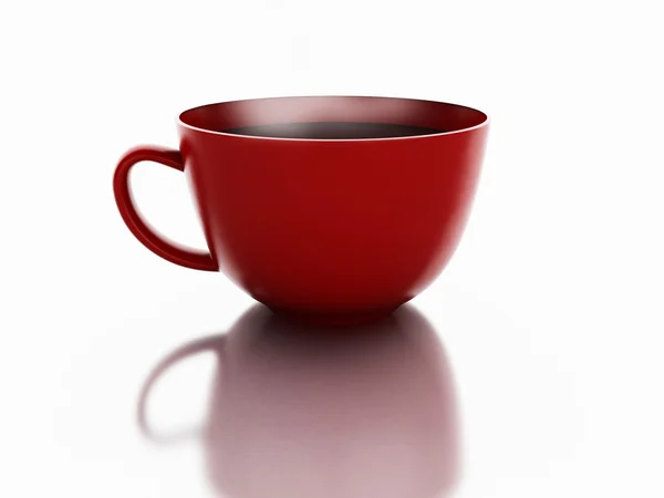 Tasse Kaffee auf weißem Hintergrund — Stockfoto