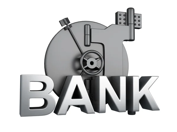 Cofre do banco fechado. Banco Seguro, conceito de segurança — Fotografia de Stock