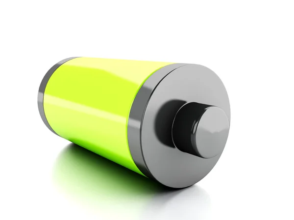 Full battery 3d icon — Stock Photo, Image