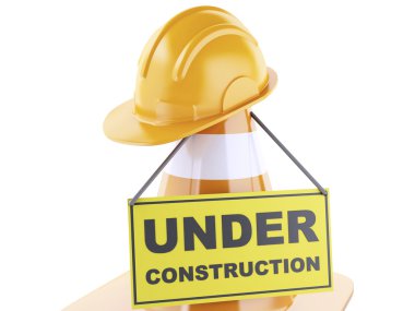 İnşaat kavramı altında. illüstrasyon