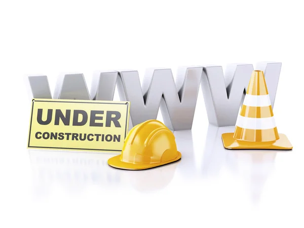 Website under construction concept. 3d illustration — Stock Photo, Image