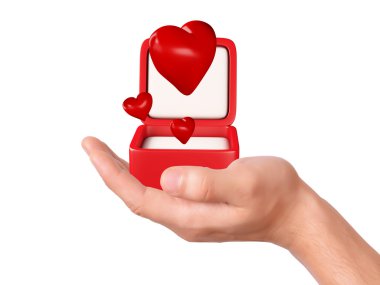 Kalpleri beyaz arka planda bir hediye kutusunda tutuyoruz.