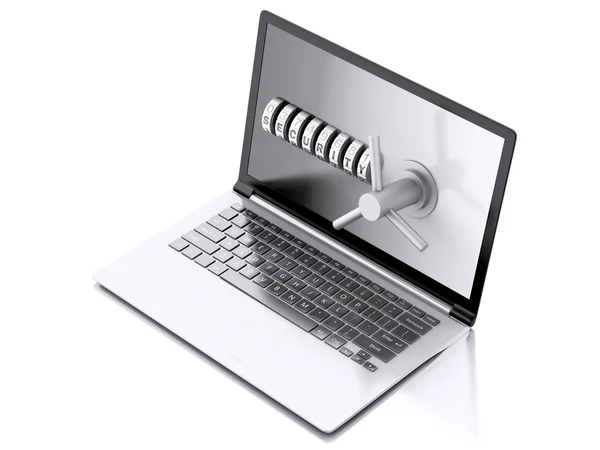 Secure laptop. Data security concept. — Stock Photo, Image