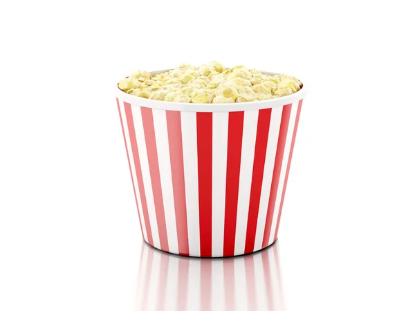 Une boîte de pop-corn. Illustration 3d — Photo