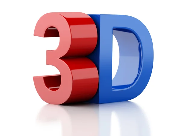 3D logo. koncepcja kina — Zdjęcie stockowe