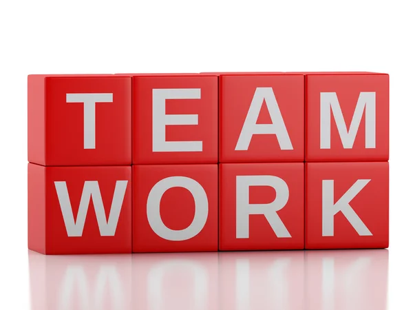 3d teamwork business concept — Stock Photo, Image