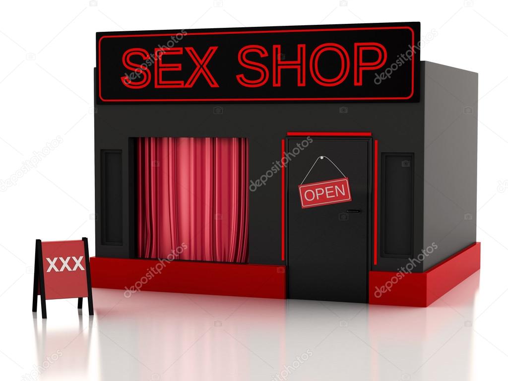 Sex shop. 3d illustration