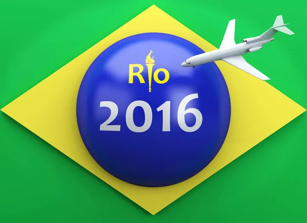 3d Rio 2016. Brasile giochi olimpici estivi . — Foto Stock