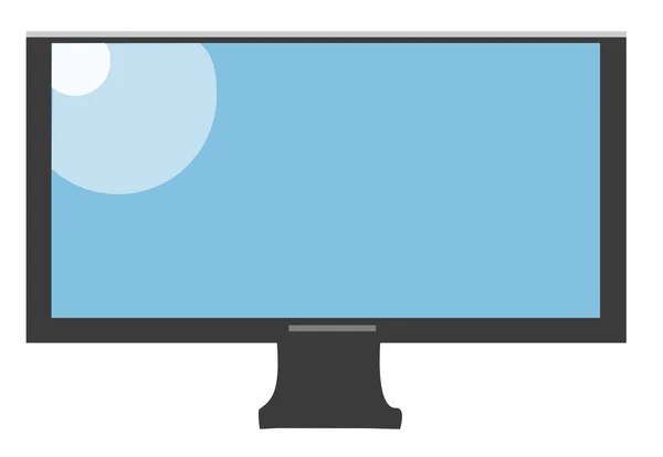 Monitor tv, isolato su bakcground bianco. Illustrazione vettoriale — Vettoriale Stock