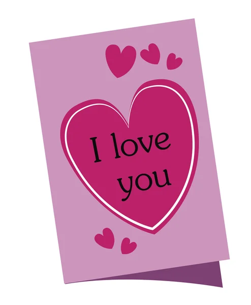 I love you. Vector illustration — Stock Vector