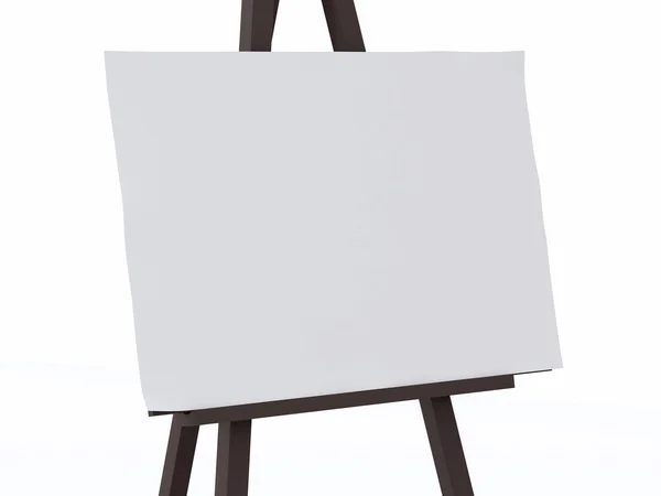 A 3d white canvas on an easel. Stock Photo by ©nicomenijes 72195587