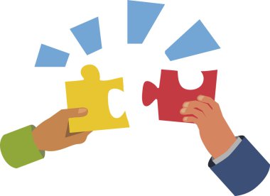 Vektör çizim. İş kavramı.