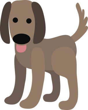 Bir köpeğin vektör çizimi