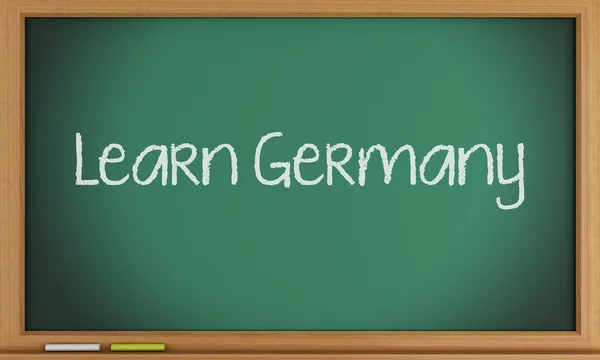 Учить Германию, написанное на доске . — стоковое фото