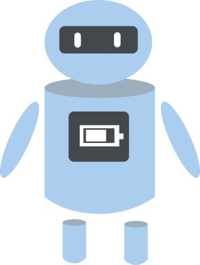 Bir robotun vektör çizimi.