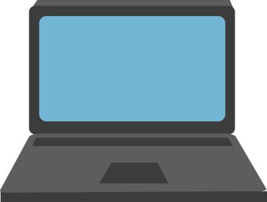 Bir dizüstü bilgisayarın vektör çizimi