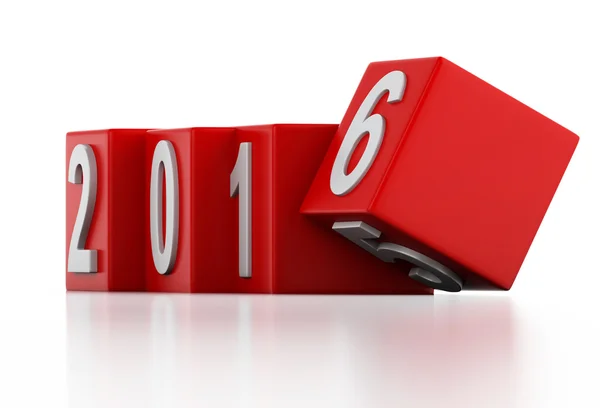 3d New Year 2016 — Stock Photo, Image