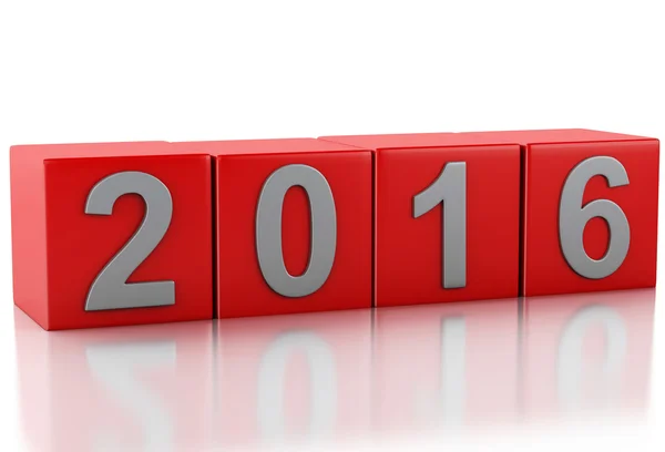 3d New Year 2016 — Stock Photo, Image
