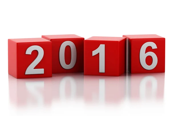 3d New Year 2016 — Stock Photo, Image