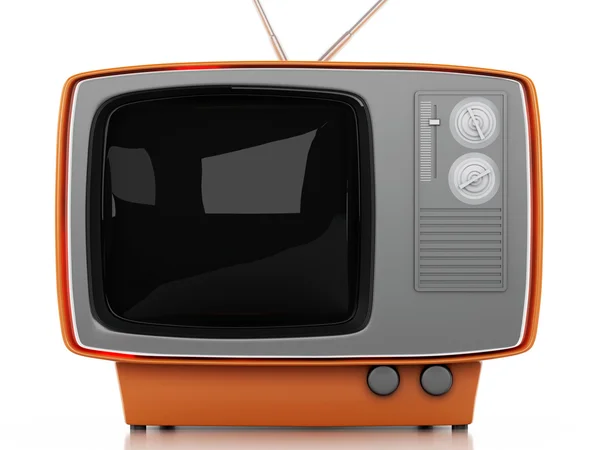 3d vintage televisión — Foto de Stock