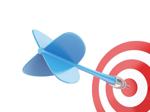 3d arrow in target. Concept of success — Stock Photo, Image