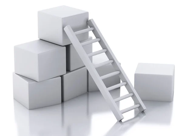 3d ladder. Business concept. — Stock Photo, Image