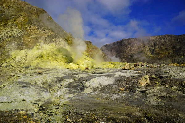 新西兰白岛上美丽的活火山 — 图库照片