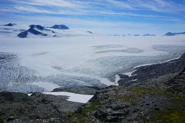 Belle Vue Sur Sortie Glacier Alaska Par Temps Ensoleillé — Photo