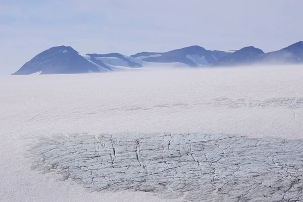 Bela Vista Saída Glaciar Alasca Dia Ensolarado — Fotografia de Stock