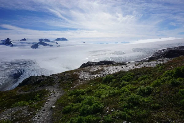 Belle Vue Sur Sortie Glacier Alaska Par Temps Ensoleillé — Photo