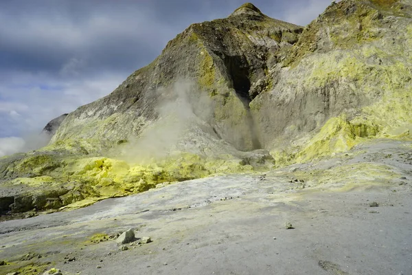 White Island Est Volcan Actif Dans Océan Nouvelle Zélande — Photo